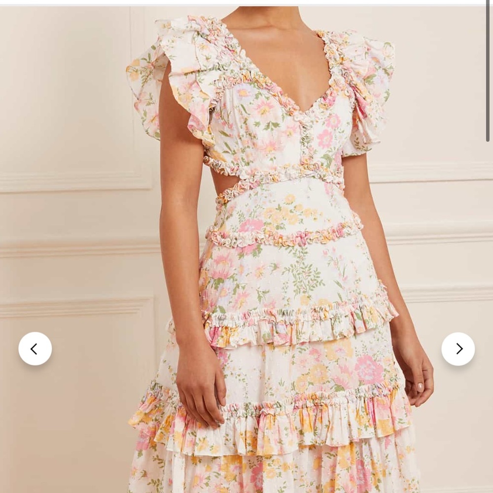 needle & thread sunrise bloom gown